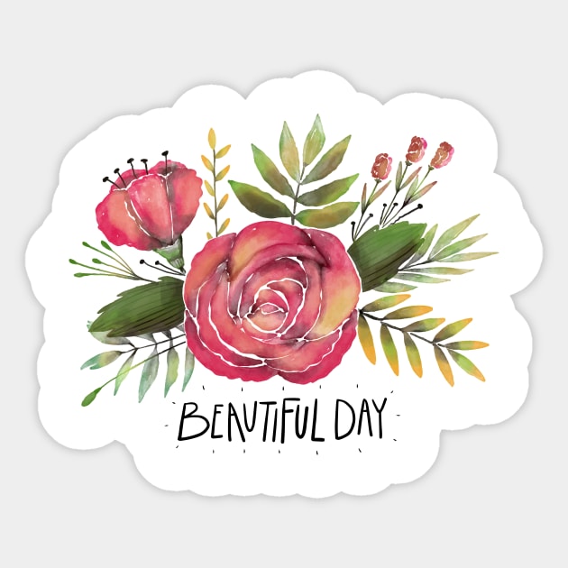 BEAUTIFUL DAY Sticker by CANVAZSHOP